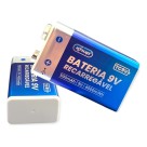 Bateria 9v Recarregável 500mah Com Cabo Tipo-c 