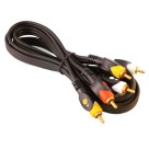 Cabo Rca Áudio e Vídeo 3 Rca  x 3 Rca 1,5m
