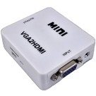 Conversor Adaptador Entrada Vga + P 2 Para Saida Hdmi