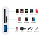 Adaptador Tipo Usb C 3 Em 1 Para Tf/sd/usb