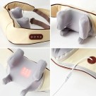 Massageador De Pescoço Inteligente Compressão Alívio De Dor Cor Bege