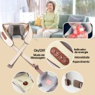 Massageador De Pescoço Inteligente Compressão Alívio De Dor Cor Bege