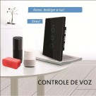 Interruptor Inteligente Wifi 4 Teclas Botoes Touch Alexa Google Branco