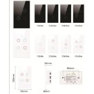 Interruptor Inteligente Wifi 4 Teclas Botoes Touch Alexa Google Branco