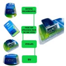 Bateria 9V 450mAh Recarregavel Knup KP-BT9V