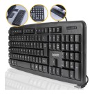 Teclado Usb Para Pc Notebook Silencioso Macio Abnt2 Com Fio Preto