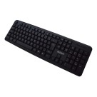 Teclado Usb Para Pc Notebook Silencioso Macio Abnt2 Com Fio Preto