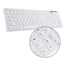 Kit Teclado E Mouse Sem Fio Wireless Bluetooth Slim 2.4 Ghz Mouse Branco