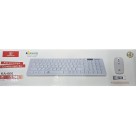 Kit Teclado E Mouse Sem Fio Wireless Bluetooth Slim 2.4 Ghz Mouse Branco
