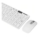 Kit Teclado E Mouse Sem Fio Wireless Bluetooth Slim 2.4 Ghz Mouse Branco
