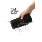 Caixa De Som Bluetooth A Prova D'água 120w Sm-32 Bass Boost 