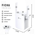 Repetidor De Sinal Wi-fi N 300mb Tl-wa855re Cor Branco Tp-link