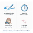 Chapinha Prancha Alisa Cabelo Nano Titanium 450f Azul Bivolt