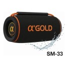 Caixa De Som Bluetooth A Prova D'água 15w Sm-33 Bass Boost 