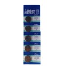 Bateria Litium Cr 2025 3v Controle Alarme Cartela C/5 Un