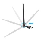 Adaptador Wifi Usb 2.0 802.11n Com Antena Sem Fio 1200 Mbps 