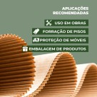 1 Un Bobina Papelao Ondulado Protetor De Piso 1,20x50 Metros