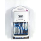 Carregador Pilha Bateria 9v Knup Auto Stop C/ 4 Aa 4500 Mah