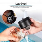 Moedor De Cafe Graos Eletrico Portatil Recarregavel Usb Inox Preto