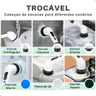 Escova Eletrica Limpa Tudo 7 Em 1 Multiuso Recarregável 360°