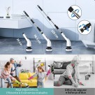 Escova Eletrica Limpa Tudo 7 Em 1 Multiuso Recarregável 360°