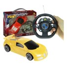 Carro Dropt Com Controle Remoto E Volante 3 Funcoes Amarelo