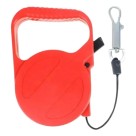 Guia Retratil Coleira Passeio Pet Cachorro Ate 20kg 3M VERMELHA