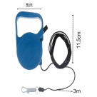 Guia Retratil Coleira Passeio Pet Cachorro Ate 20kg 3 M AZUL