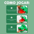 Brinquedo Jogo Crocodilo Morde Dedo Jacare Aperta Dente Kids