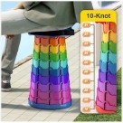 Banqueta Banco Retrátil Portátil c/Alça Telescópica Dobrável Ajustável 