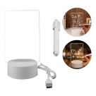 Abajur de Mesa Luminária Led 3D Usb com Tela pra Escrever Decoração Quarto Sala Presente