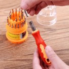 Jogo Chaves de Precisão 30 em1 Compacto Ponta Magnética 