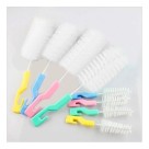 Kit Escova Mamadeira E Bico Higienização 2pcs Azul