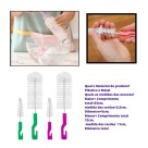Kit Escova Mamadeira E Bico Higienização 2pcs Azul