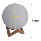 Abajur Luminária Lua 3d Led De Mesa Sem Fio Quarto Cúpula7CM