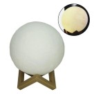 Abajur Luminária Lua 3d Led De Mesa Sem Fio Quarto Cúpula7CM