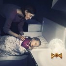 Abajur Luminária Lua 3d Led De Mesa Sem Fio Quarto Cúpula7CM