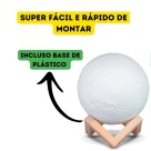Abajur Luminária Lua 3d Led De Mesa Sem Fio Quarto Cúpula7CM
