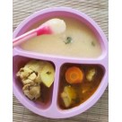 Colher Infantil Termo Sensível Proteção Silicone Bebe Azul