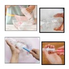 Kit Escova Mamadeira E Bico Higienização Copo Bico 2pcs Rosa