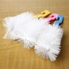 Kit Escova Mamadeira E Bico Higienização Copo Bico 2pcs Rosa