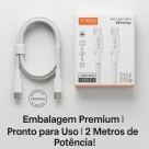 Cabo Tipo-C para Tipo-C a’GOLD PRO 60W Turbo – 2 Metros