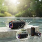 Caixa De Som Bluetooth A Prova D'água 15w Sm-33 Bass Boost 