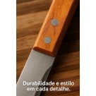 Kit de Churrasco Cabos de Madeira e Inox 4 Peças