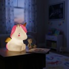 Abajur Luminária led Infantil Unicórnio 12cm Decoração