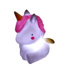 Abajur Luminária led Infantil Unicórnio 12cm Decoração