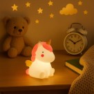 Abajur Luminária led Infantil Unicórnio 12cm Decoração