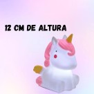 Abajur Luminária led Infantil Unicórnio 12cm Decoração