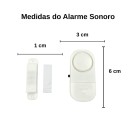 Alarme Sonoro para Portas e Janelas Sem Fio 