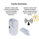 Alarme Sonoro para Portas e Janelas Sem Fio 
